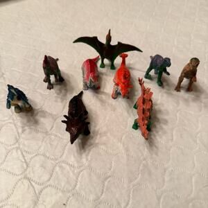 Toy Dinosaur 15 Figures Plastic Miniatures Stegosaurus Stocking Stuffers Dinos